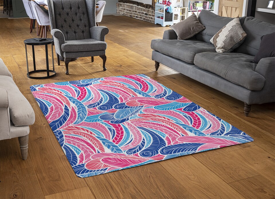 image 1 of Boho Pink Rug | Multi