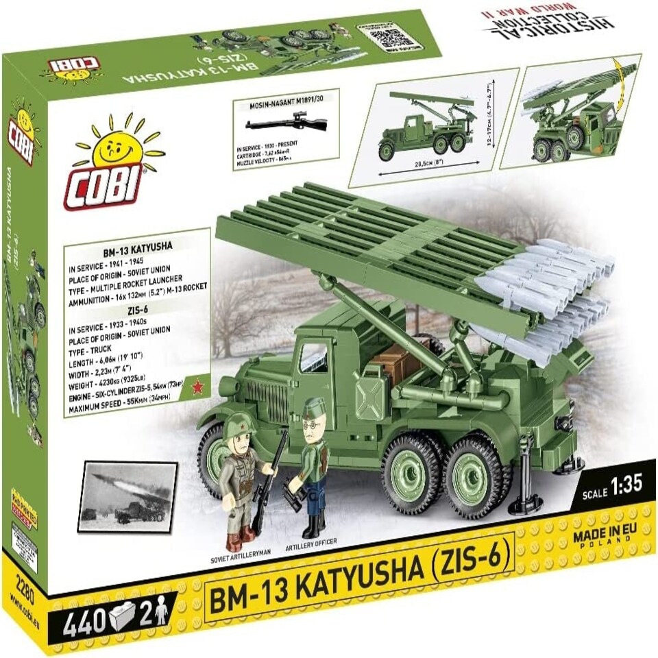 image 1 of Cobi - World War II - BM-13 KATYUSHA (ZIS-6) (440 Pieces)