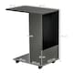 image 7 of HOMCOM Mobile Sofa Side Table for Laptop Coffee w/ Storage and Casters, Black