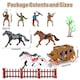 image 3 of Wild West Cowboy Toy Set with Horses Stagecoach and Accessories