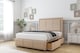 image 3 of Sloomy Lancaster Pebble Plush Divan Bed With Mattress 2 Drawers Right Side With 26" Strutted Headboard & 12" Matching Footboard 4' Small Double | Brown | Pebble | Small Double | 1