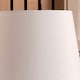 image 3 of 35cm Ivory Tapered Poly Cotton Shade For Table Lamps