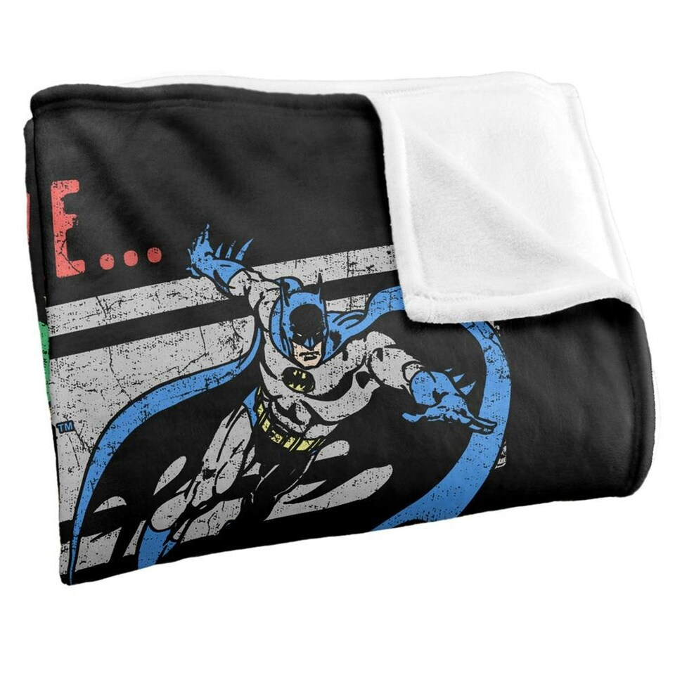 image 1 of Justice League Hero Dad Blanket - Multicoloured - One Size
