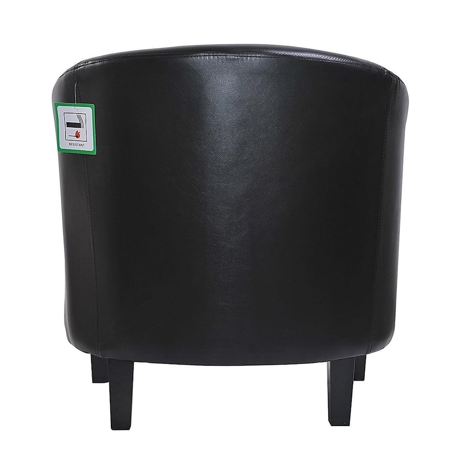 image 1 of Tub Chair Faux Leather Arm Chair