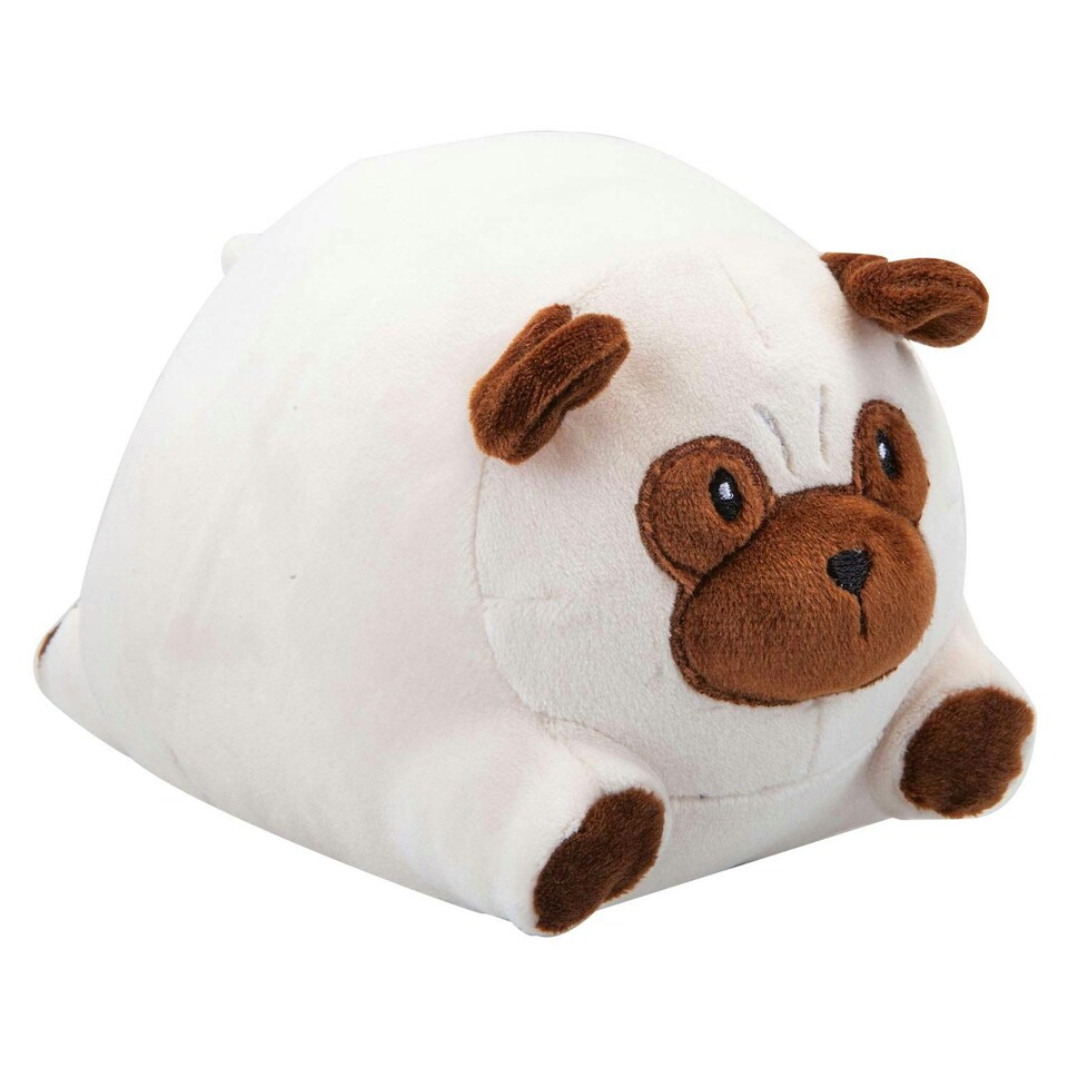 image 1 of Dog Soft Toy Cute Plushie Huggable Cuddly Stuffed Toy 13cm White