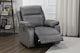 image 2 of Faux Leather Grey Manual Recliner Chair VEGAS