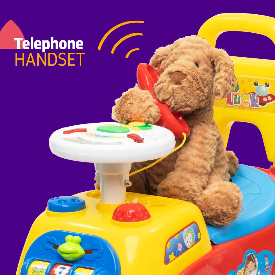 image 1 of Baby Ride on Car Walker Red