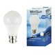 image 2 of ValueLights 5 Pack B22 White Plastic GLS LED 6W Cool White 6500K 500lm Light Bulb
