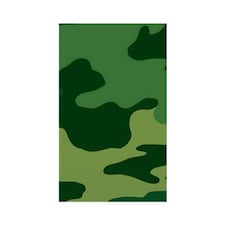 Unique Party Plastic Camo Party Table Cover - Green - One Size