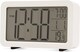 image 3 of Acctim Harley Superbrite Modern Digital Alarm Clock | White | White