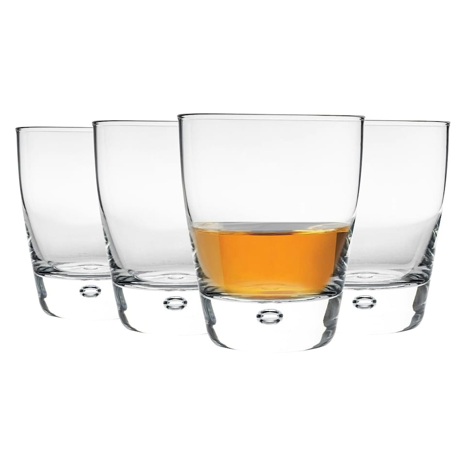 image 1 of Bormioli Rocco Luna Whisky Glasses - 260ml - Pack of 4 Clear