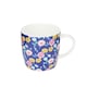 image 3 of KitchenCraft China 425ml Navy Floral Barrel Shaped Mug | Blue
