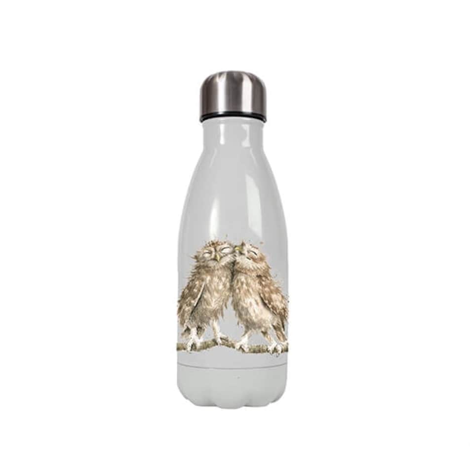image 1 of Wrendale Designs 'Birds Of A Feather' Owl 260ml Water Bottle