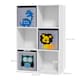 image 5 of ZONEKIZ Toy Organiser with Three Non-Woven Fabric Drawers for Bedroom - White | White | 61.8 x 29.9 x 91.5 cm