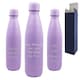 image 1 of Personalised Engraved Purple 500ml Thermal Bottle for Friend Birthday
