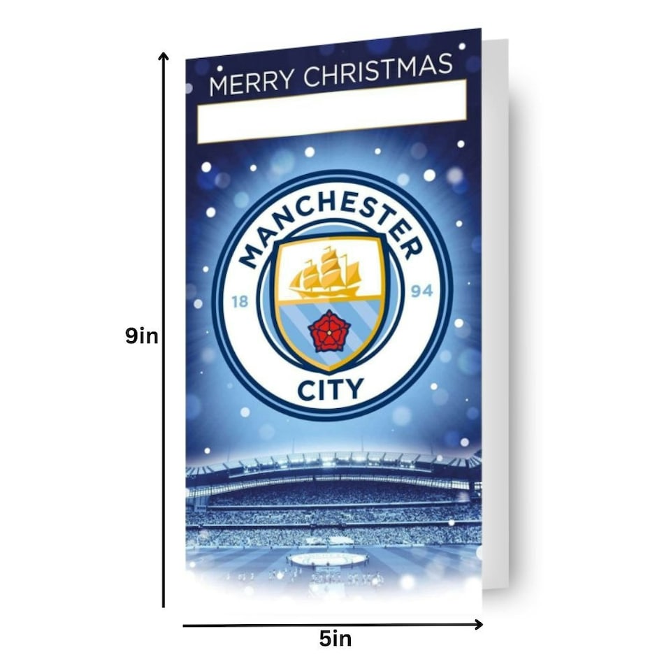 image 1 of Manchester City FC Any Name Christmas Card