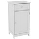 image 10 of Bath Vida Priano 1 Door 1 Drawer Freestanding Bathroom Storage Cabinet, White