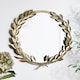 image 2 of Laurent Botanical Gold Round Mirror Gold