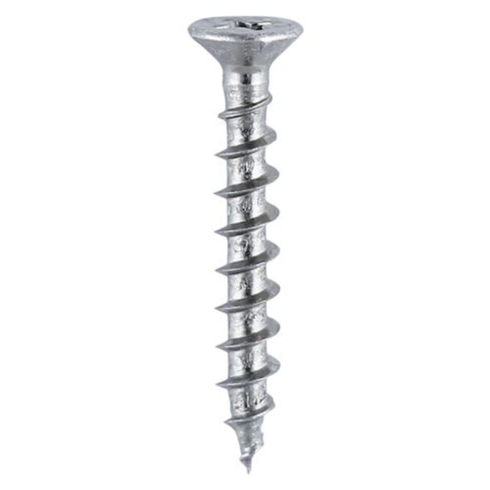 image 1 of Timco - Window Fabrication Screws - Countersunk with Ribs - PH - Single Thread - Gimlet Point - Zinc (Size 4.3 x 16 - 1000 Pieces)