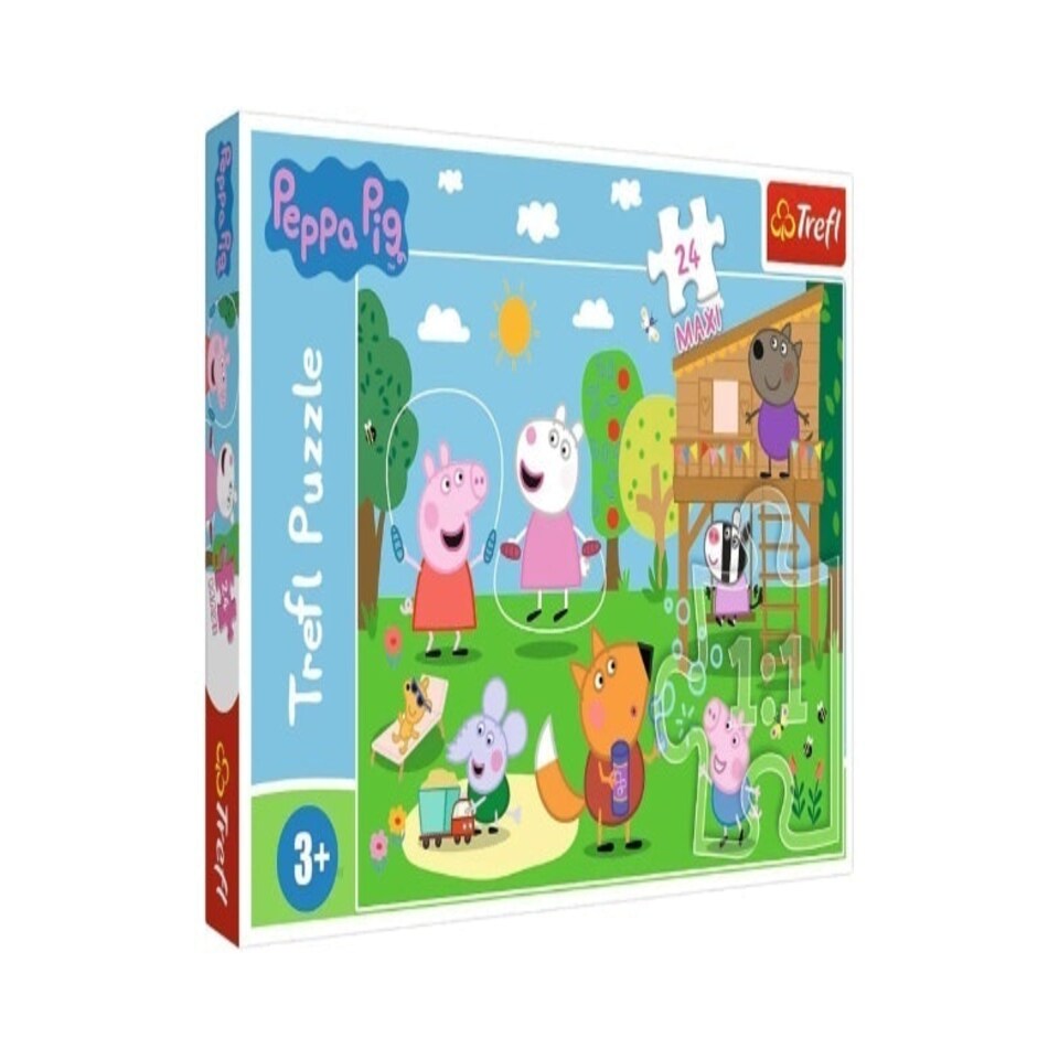 Trefl Peppa Pig Fun in the Grass Puzzle Kids - 24 Pieces