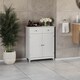 image 8 of Bath Vida Priano 2 Drawer 2 Door Freestanding Bathroom Cabinet, White
