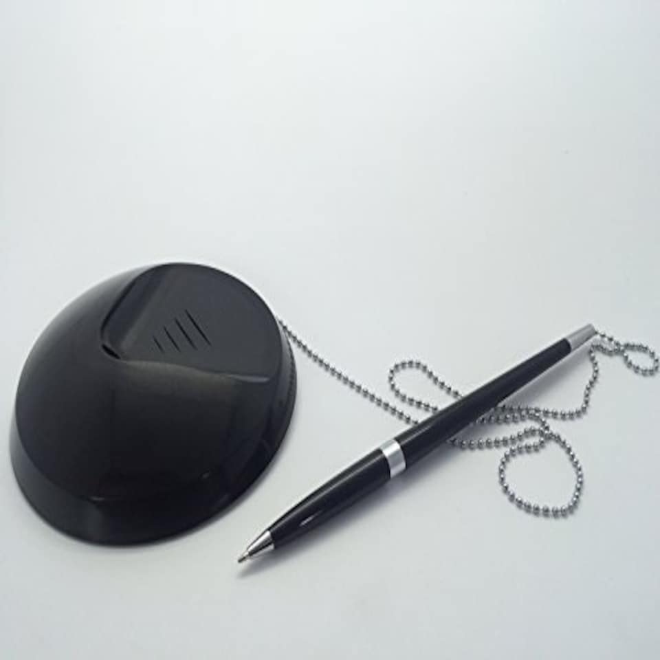 image 1 of Black Reception Counter Pen on Chain