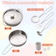 image 9 of COSTWAY Pretend Play Kitchen Kids Wooden Toy Set Kitchen Accessory Playset Grey