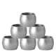 image 1 of Argon Tableware Metallic Napkin Rings - 4.5cm - Silver - Pack of 6 Grey
