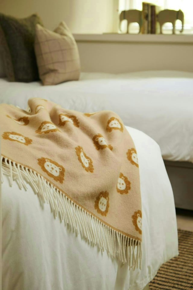 image 1 of Lifestyle Baby Lambswool Blanket - Lion