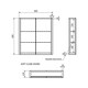 image 4 of Mirror Bathroom Cabinet 600mm Wide - Silver Oak Brown