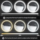 image 4 of kleankin Dimmable Bathroom Mirror with LED Lights, Defogging Film, Silver