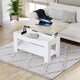 image 6 of Vida Designs Lift Up Coffee Table With Storage Compartment & Shelf, White & Oak