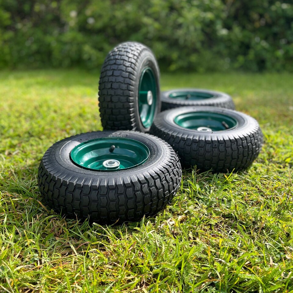 image 1 of Garden Trolley Replacement Wheels (12 Inch - 30cm) - Pack of 4