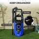 image 7 of DURHAND Portable Power Washer 1800W, 150 Bar, 510 L h for Garden, Car, Blue