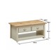image 5 of Lisbon 2 Drawer Coffee Table Cream & Oak
