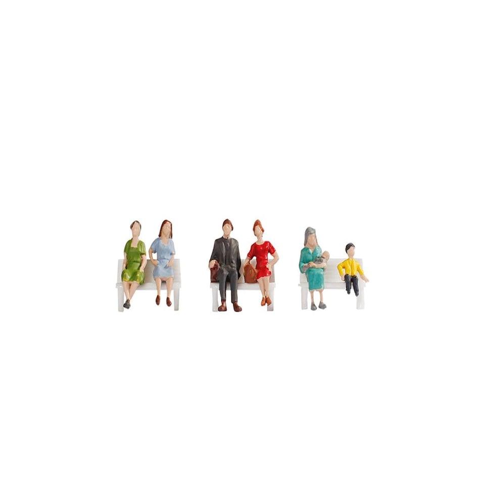 image 1 of Gaugemaster TT120 Sitting People (6) Hobby Figure Set