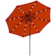 image 1 of Outsunny 24 LED Solar Powered Parasol Umbrella Garden Tilt Outdoor String Light | Orange