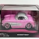 image 2 of 1957 Chevrolet Corvette Pink 1:24 Scale Pink Slips Jada 253293018