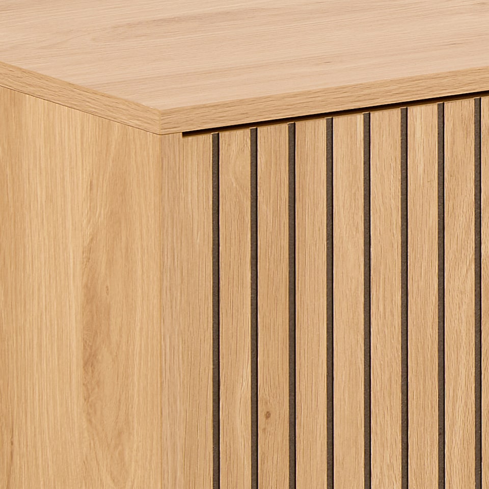 image 1 of Jaipur TV Unit With 3 Doors 176cm Wide in Oak | Brown | Oak | One Size | 1