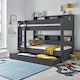 image 1 of Oliver Onyx Grey Storage Bunk Bed