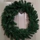 image 3 of 60cm Plain Green Christmas Wreath with 160 Tips