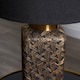 image 9 of Denisa Black & Gold Ceramic Table Lamp Black