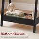 image 5 of Junior Vida Kids Bedroom Furniture Space Saving Foldable Clothing Rack - Black