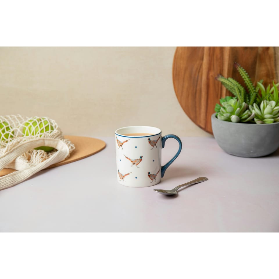 image 1 of Mikasa Pheasant Straight-Sided Porcelain Mug, 280ml | Multi