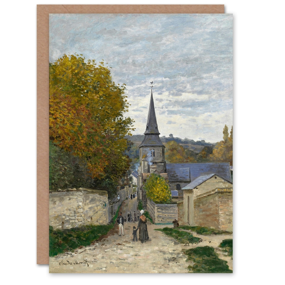 image 1 of Claude Monet Art Card Street in Sainte Adresse France