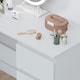 image 9 of FWStyle Stora 3 Drawer Dressing Table - Matt White White
