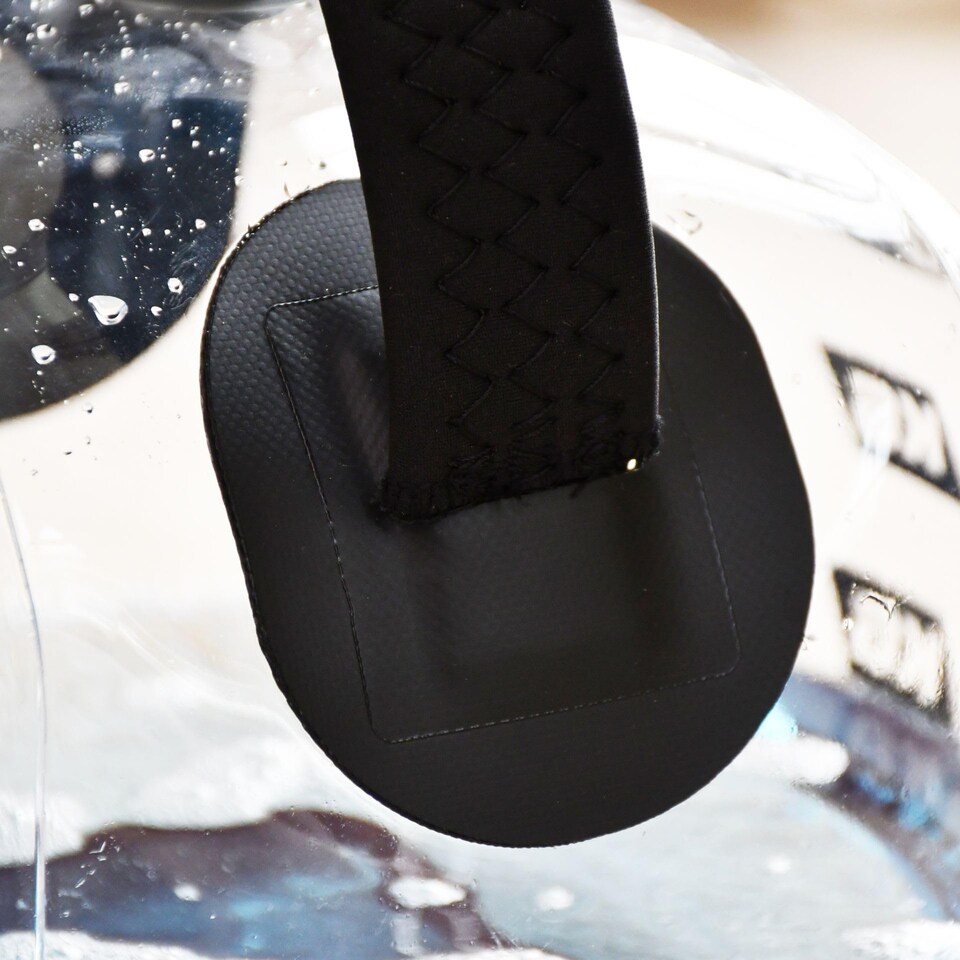 image 1 of Urban Fitness Hydro Inertia Kettlebell, Inflatable Water Filled Training Weight With Foot Pump, Portable Functional Strength And Core Workout, 5kg