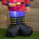 image 6 of Premier Christmas 1.2M Inflatable Light Up Toy Soldier with Candy Cane