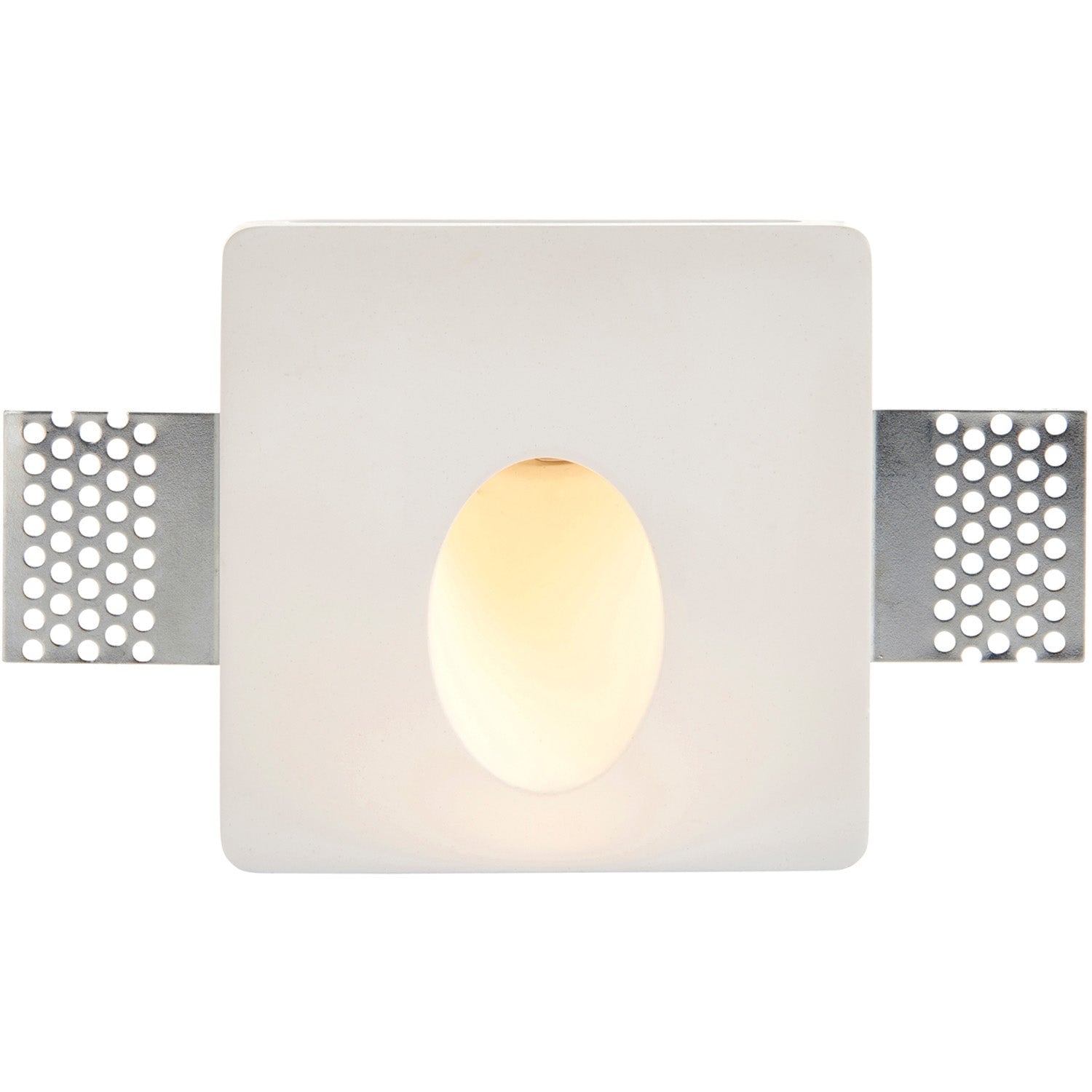 Loops Plaster-In Square Wall Light - 1.5W Warm White LED Module - Trimless Design