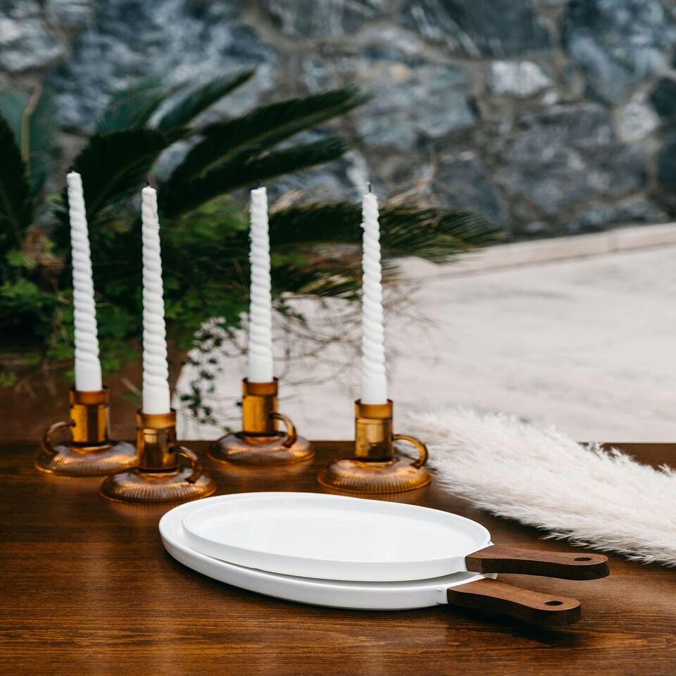 image 1 of Woody Collection Porcelain Serving Board